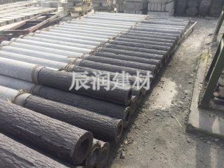 仿木离心桩